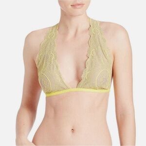 Free People Lace Halter Bralette